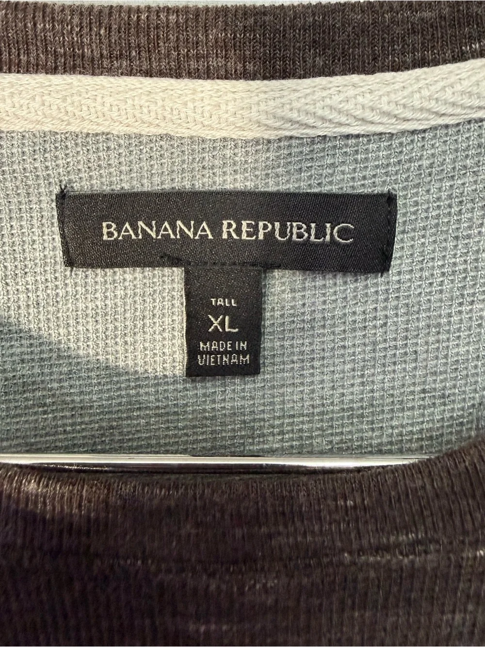 Banana Republic Men's XL Tall Sweater Brown Heather Crewneck Long Sleeve